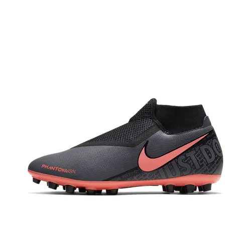 Nike Phantom Vision Soccer Shoes Men Mid-Top Dark Gray/Bright Orange