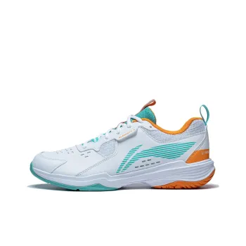 LINING Ace Badminton Shoes Unisex Low Top White/Green/Orange