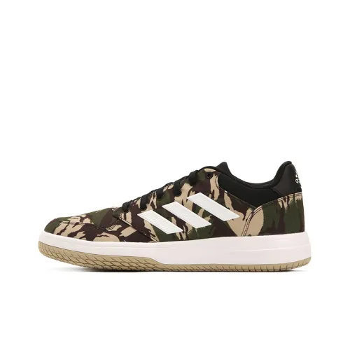 Adidas Gametalker Vintage Basketball Shoes Men Low-Top Army Green/White/Brown/Black