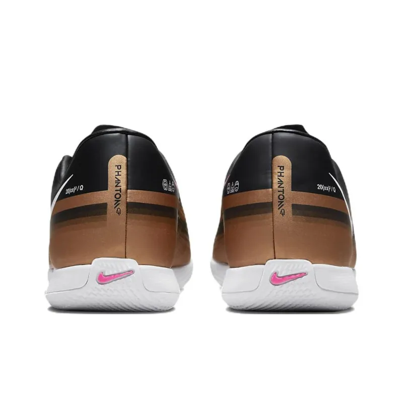 Nike Phantom GT2 Academy IC Soccer Shoes Unisex Black Gold White-4