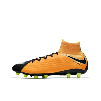 Nike AG Rubber Short Studs Cushioning Anti-Slip And Wear-Resistant Soccer Shoes Men's Yellow Black