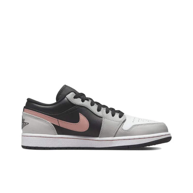 JORDAN 1 Low Black Grey Pink-1