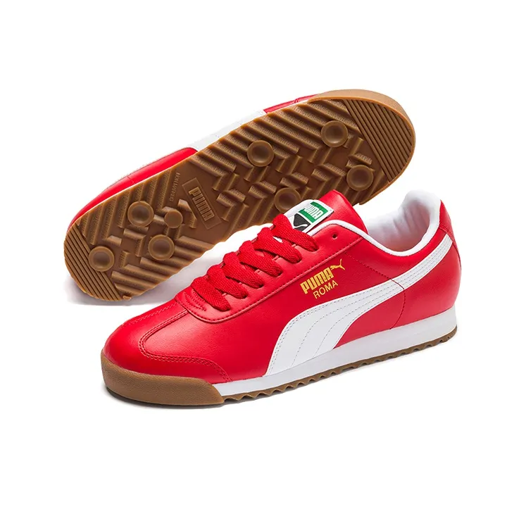 PUMA Roma Basic Low Running Shoes White/Red-2