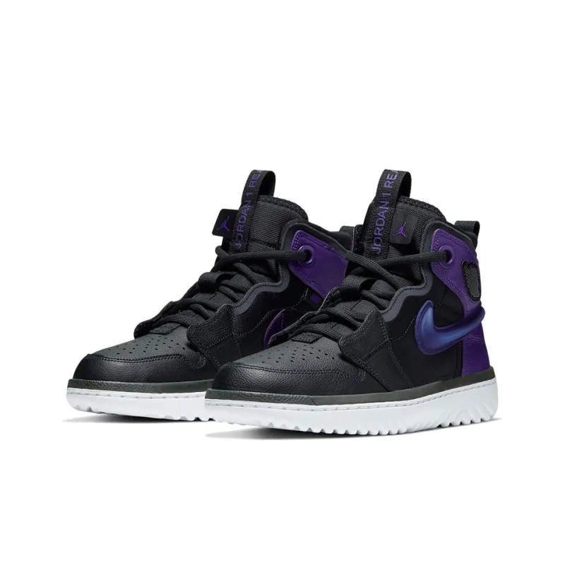 Jordan 1 High React Black Court Purple-2