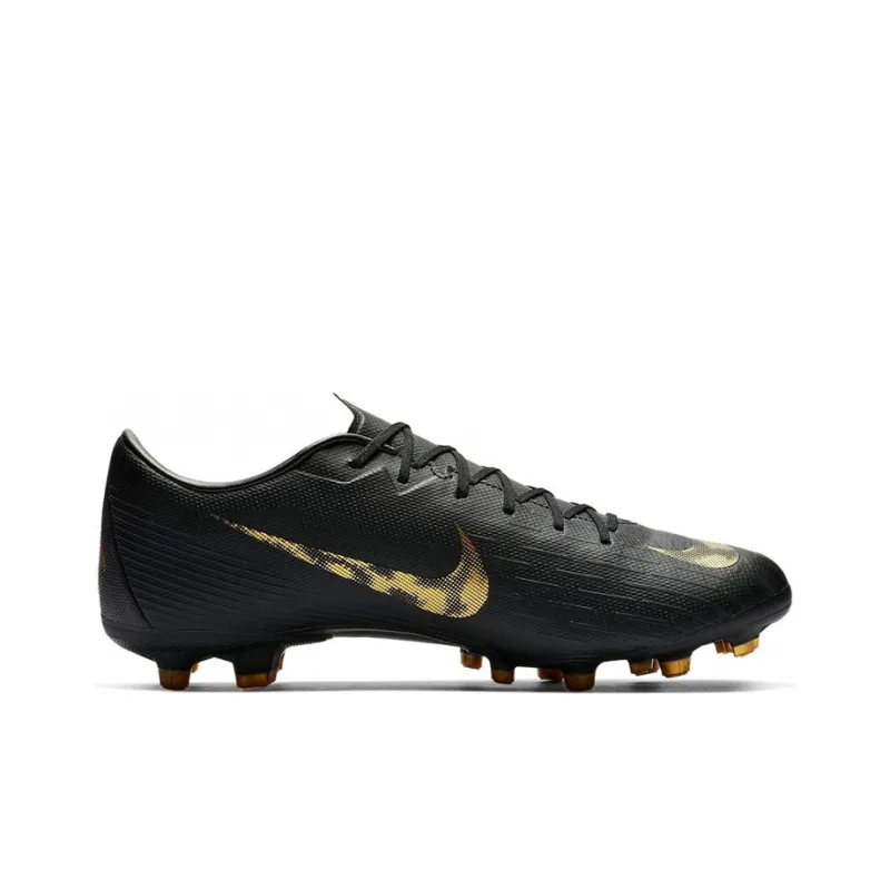 Nike Mercurial Vapor 12 Academy Fg Mg 'Black Metallic Gold'-1