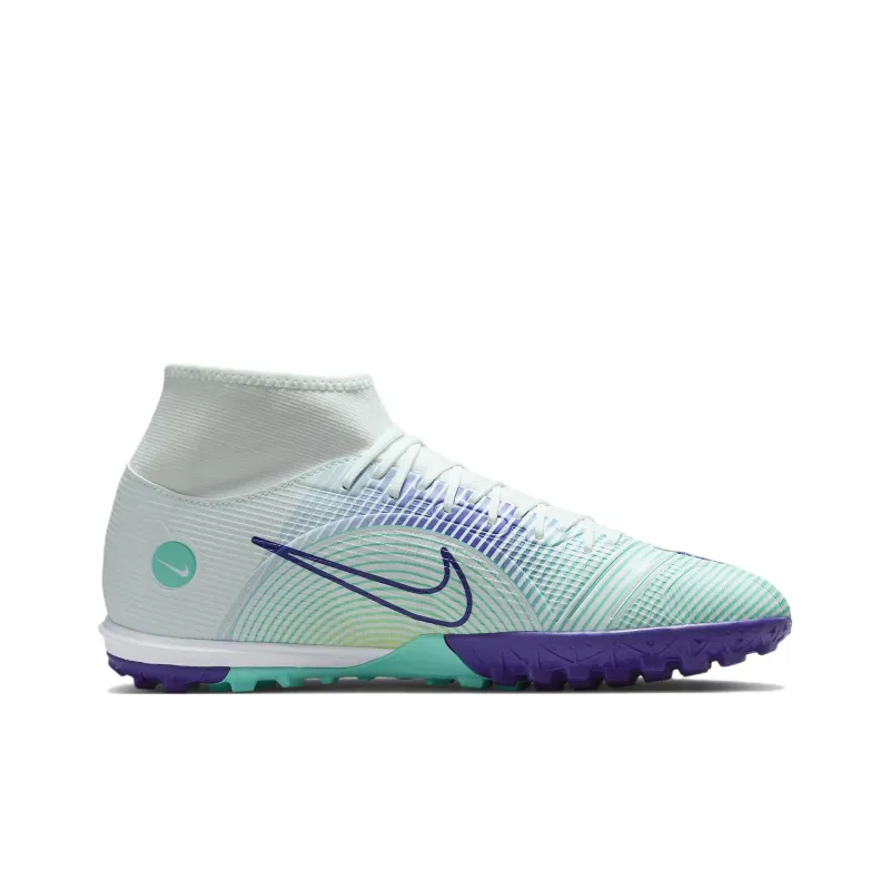 Nike Mercurial Superfly 8 Academy Dream Speed TF Turf 'White Teal Purple'-1