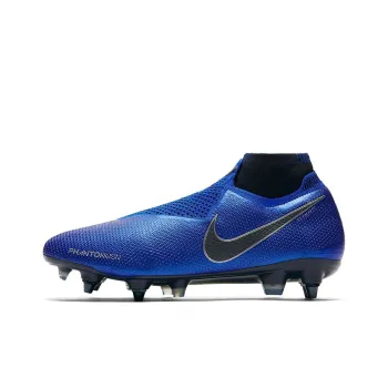 Nike Phantom Vsn Elite Soccer Shoes Men Mid-Top Blue/Black/Silver