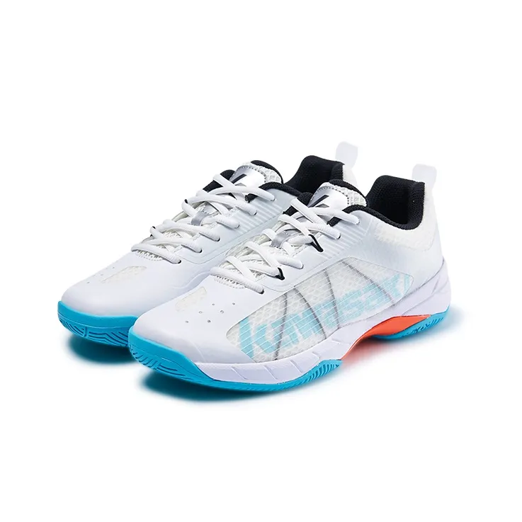 Kawasaki Light And Shadow Collection Low Top Badminton Shoes Unisex Moon White Blue-2