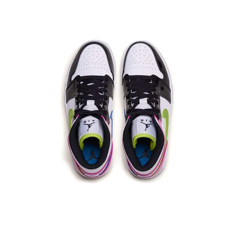Jordan 1 Mid White Black Cyber Pink-3