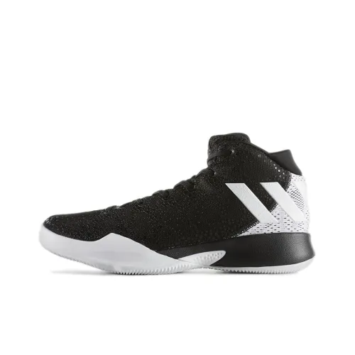 Adidas Crazy Heat Vintage Basketball Shoes Men Mid-Top Black/White