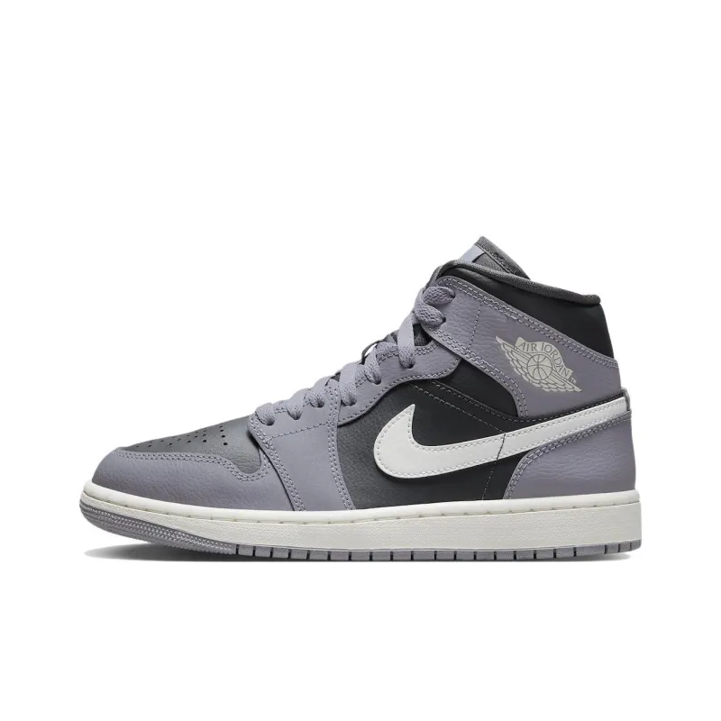 Air Jordan 1 Mid 'Cement Grey' Women's-0