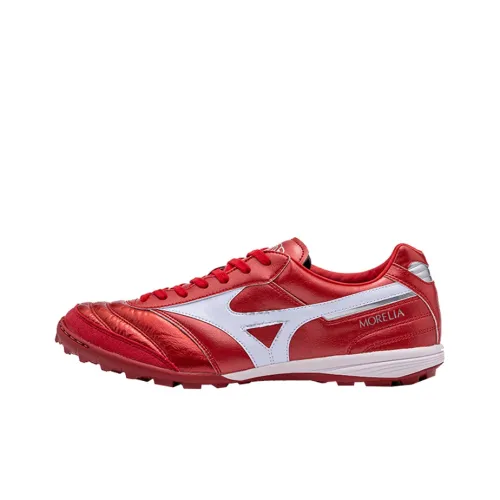 Mizuno TF Rubber Broken Studs Anti Slip Wear Resistant Soccer Shoes Men's Red