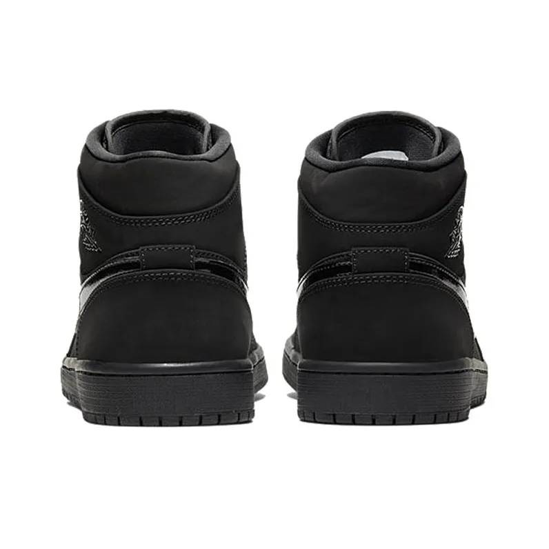 Jordan 1 Mid Triple Black 2020-4