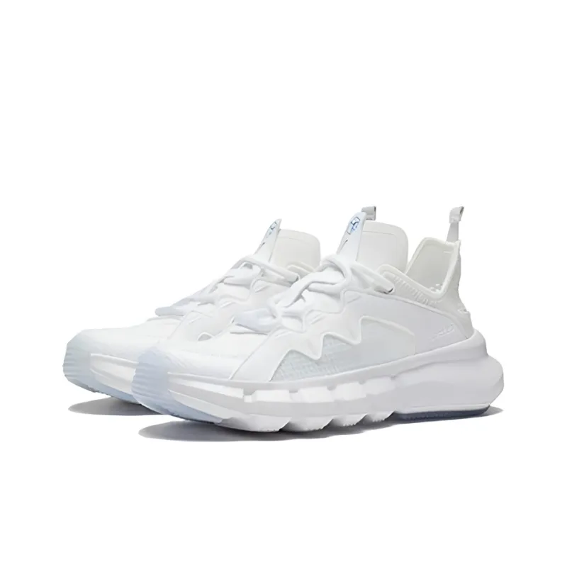 LiNing Enlightenment 2.3 Lite Low Top Vintage Basketball Shoes Women's White-2