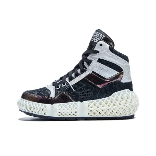 Pony Vintage Basketball Shoes Unisex High-Top Black/Purple