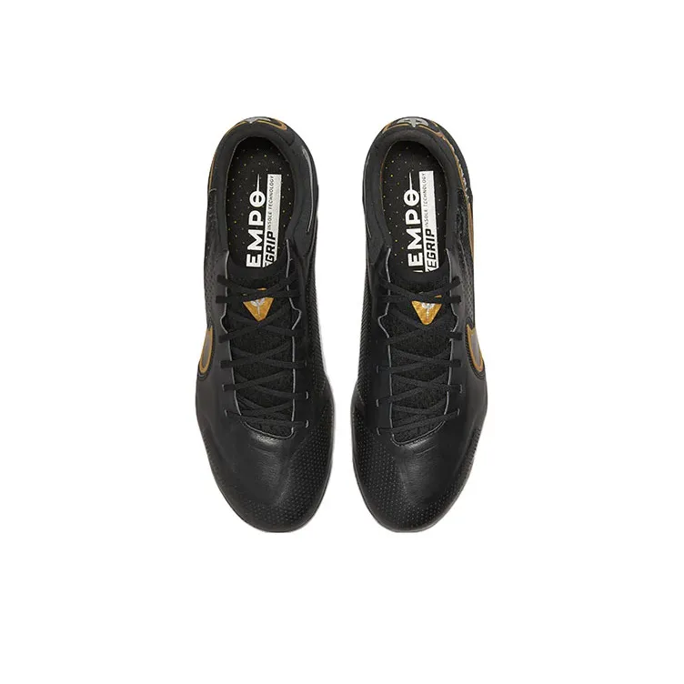 Nike Tiempo Legend 9 Elite Fg Black Metallic Gold-3
