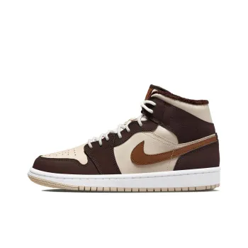 JORDAN 1 Mid Se Brown Basalt Oatmeal Women's