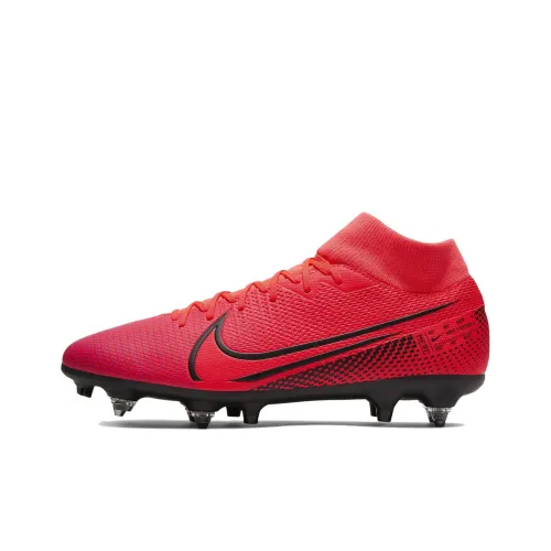 Nike Mercurial Superfly 7 Soccer Shoes Men Mid-Top Red