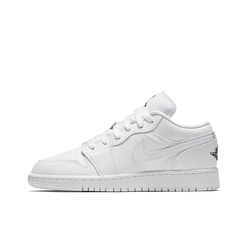 Jordan 1 Low GS Triple White-0