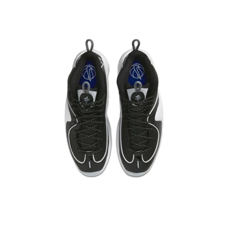 Nike Air Penny 2 Black Patent Football Grey-3