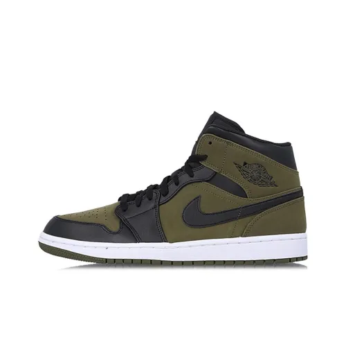 Jordan 1 Mid Olive Canvas