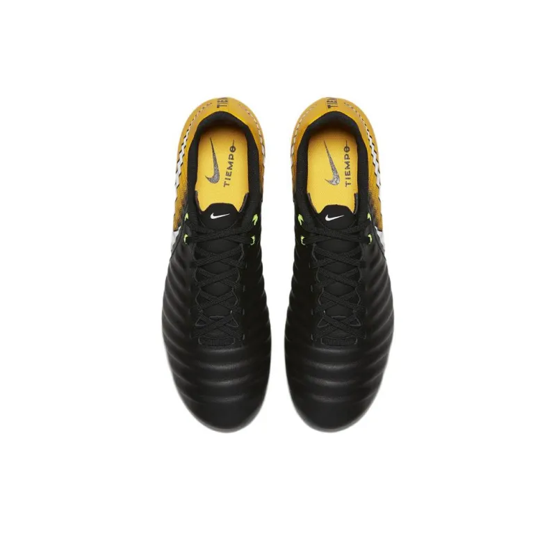 Nike Tiempo Ligera 6 Soccer Shoes Men Low-Top Black/Yellow-3