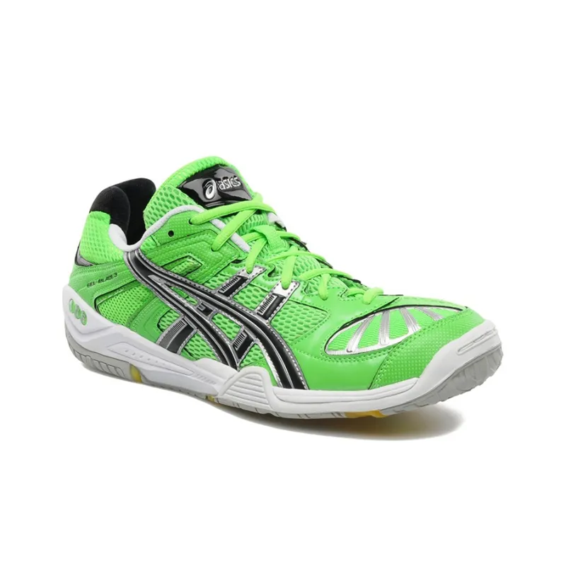 Asics Gel-Blade 3 Badminton Shoes Men Low-Top Moss Green/Silver-1