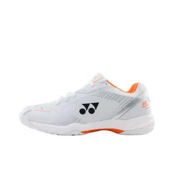 YONEX 65 3 Low Top Badminton Shoes Unisex White Orange