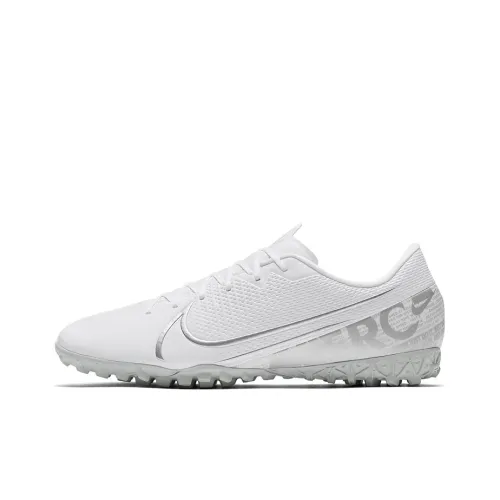 Nike Mercurial Vapor 13 Soccer Shoes Men Low-Top White/Silver