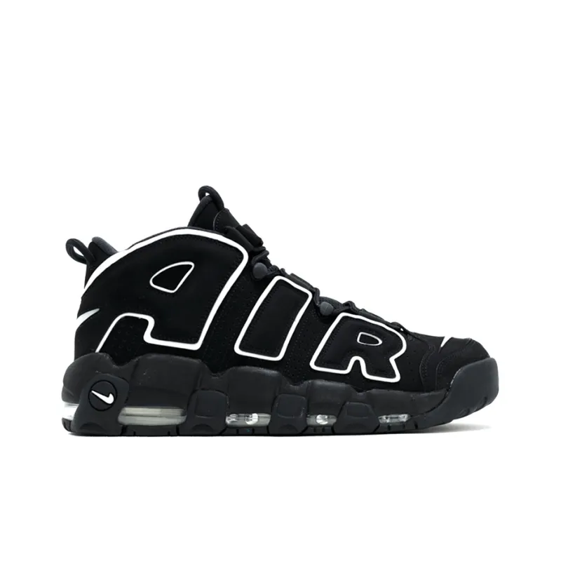 Nike Air More Uptempo Black White-1