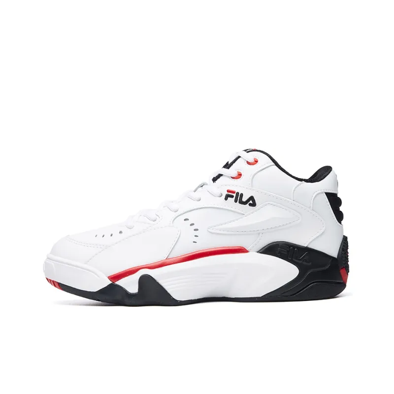 FILA Janball Mid Retro White/Black/Red Women's-0