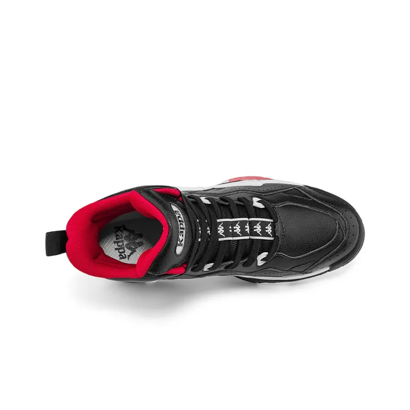 Kappa High Top Vintage Basketball Shoes Unisex Black-4