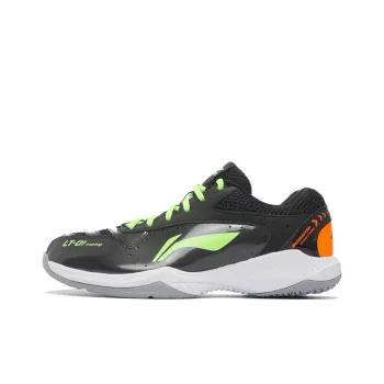 LiNing Thunder Series Training Anti Slip And Wear Resistant Breathable Low Top Badminton Shoes Unisex Black