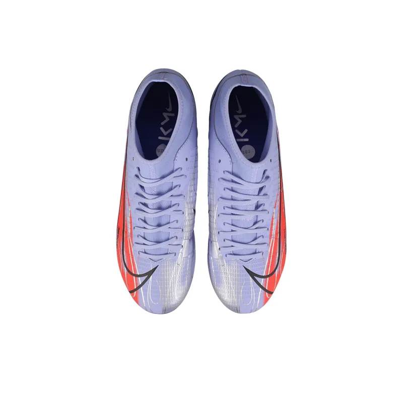 Nike Mercurial Superfly 8 Mg Kylian Mbappe Flames Purple Red Sole-3