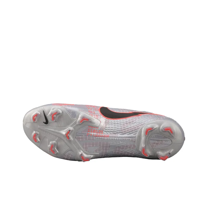 Nike Mercurial Vapor 13 Elite Fg Metallic Grey Crimson-4
