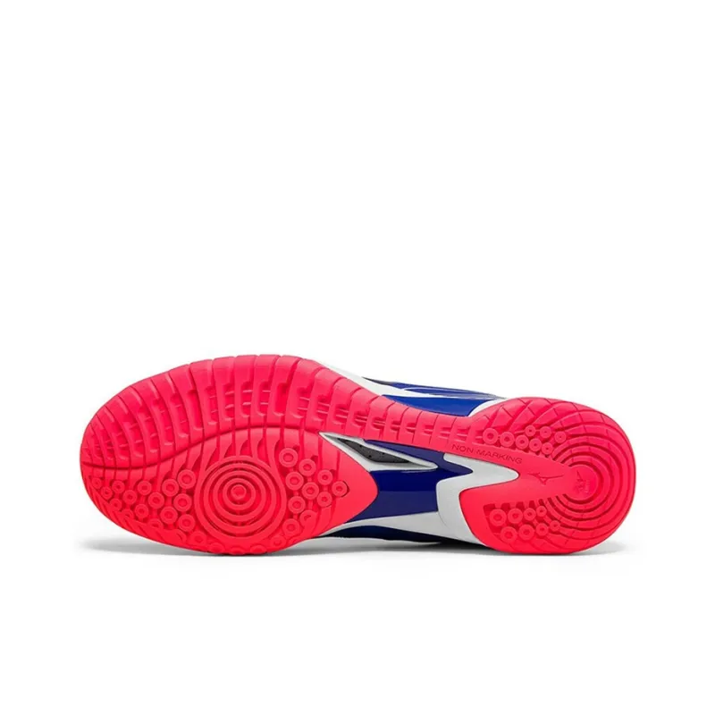 Mizuno Fang Badminton Shoes Men Low Top Blue/White-4
