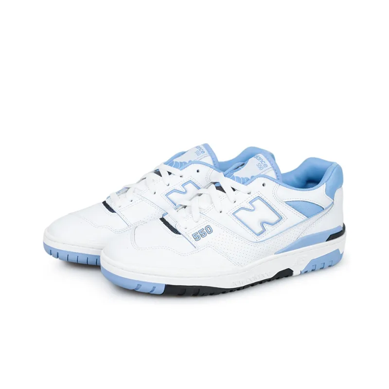 New Balance 550 Unc White University Blue-2