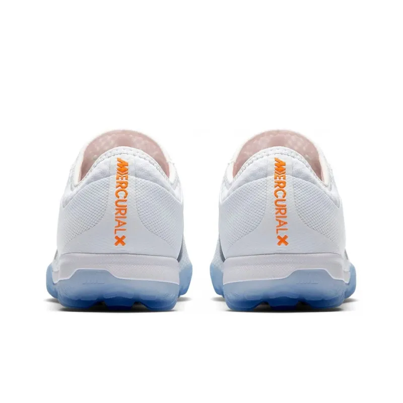 Nike Mercurial Vapor 12 TF Rubber Broken Studs Cushioning Anti-Slip And Wear-Resistant Grass Soccer Shoes Men's White-4