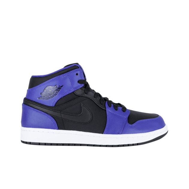 Air jordan 1 mid black dark concord best sale