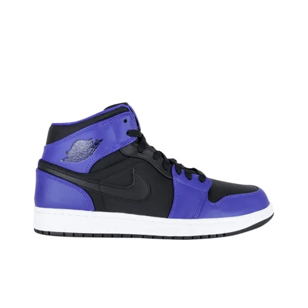 Jordan 1 Mid Black Dark Concord 2014-1