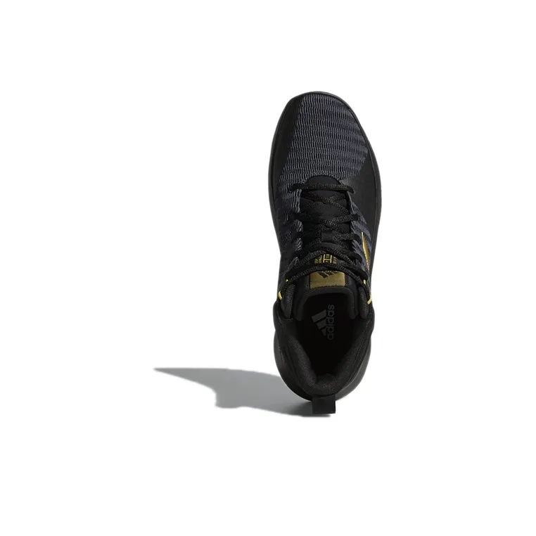 Adidas D Rose Lethality Wear-Resistant High-Top Vintage Basketball Shoes Men's Black-4