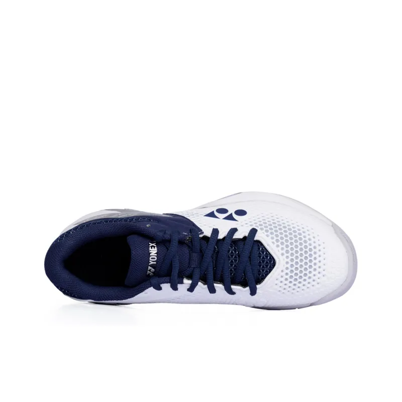 YONEX Shock Absorbers With Slip Resistant And Abrasion Resistant Properties Low Top Badminton Shoes Unisex White Cyan-3
