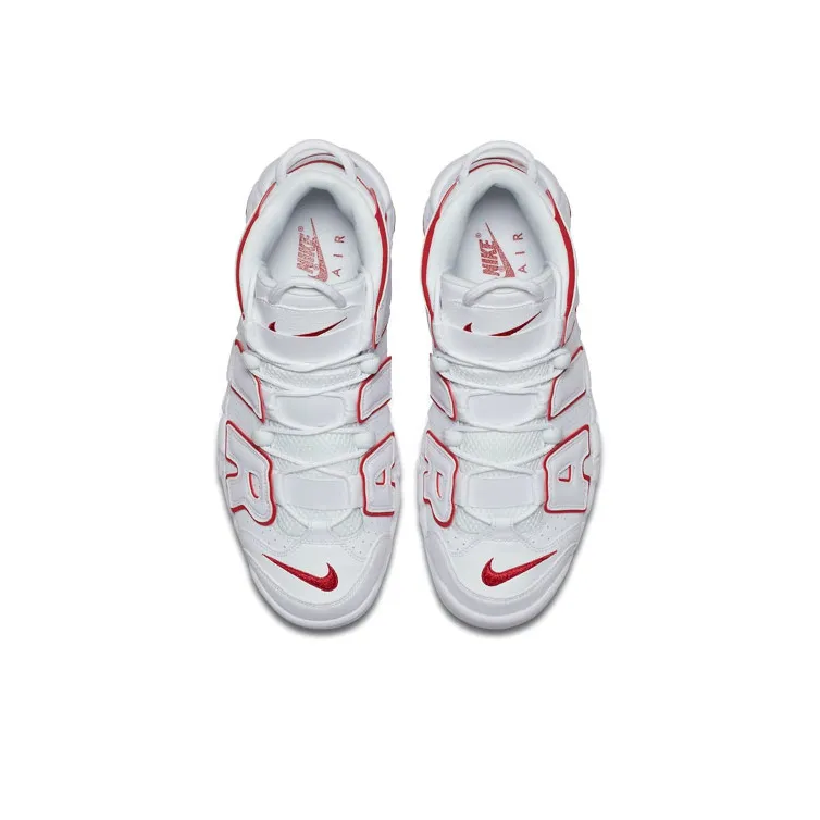 Nike Air More Uptempo White Varsity Red Outline-3