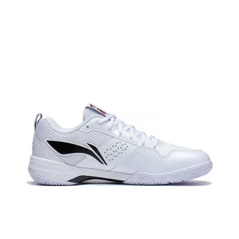 LiNing Blade Lite Cushioned Slip Resistant Abrasion Resistant Low Top Badminton Shoes Unisex Standard White-1