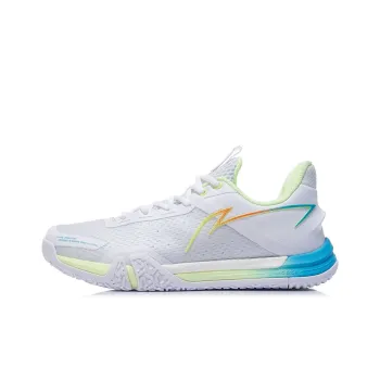 LINING Badminton Shoes Unisex Low Top Standard White/Yellow/Blue
