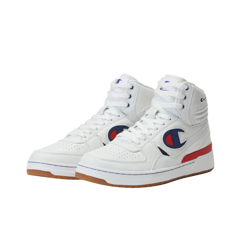 Champion Dream Shooter Wear-Resistant High-Top Vintage Basketball Shoes Women's White-1