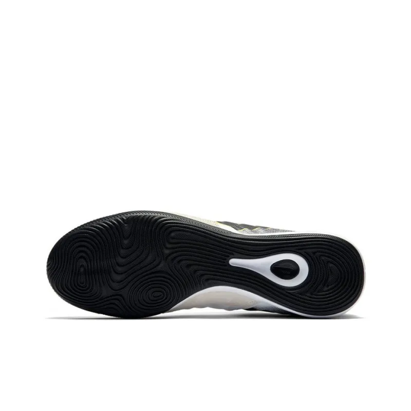 Nike Lunar Legend 7 Pro IC/IN Cushioning Anti-Slip And Wear-Resistant Soccer Shoes Men's White Black-3