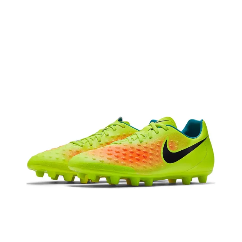 Nike MAGISTA ONDA 2 HG Rubber Short Studs Cushioning Anti-Slip And Wear-Resistant Soccer Shoes Men's Green Orange-2