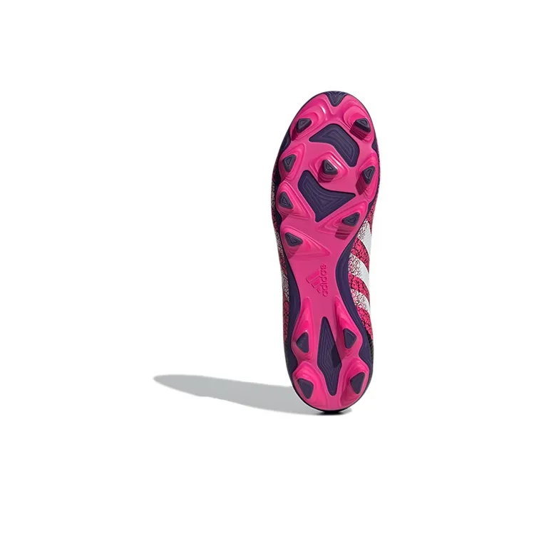 Adidas Predator Freak .4 AG Rubber Short Studs Artificial Ground Wear-Resistant Soccer Shoes Men's Pink Black-5