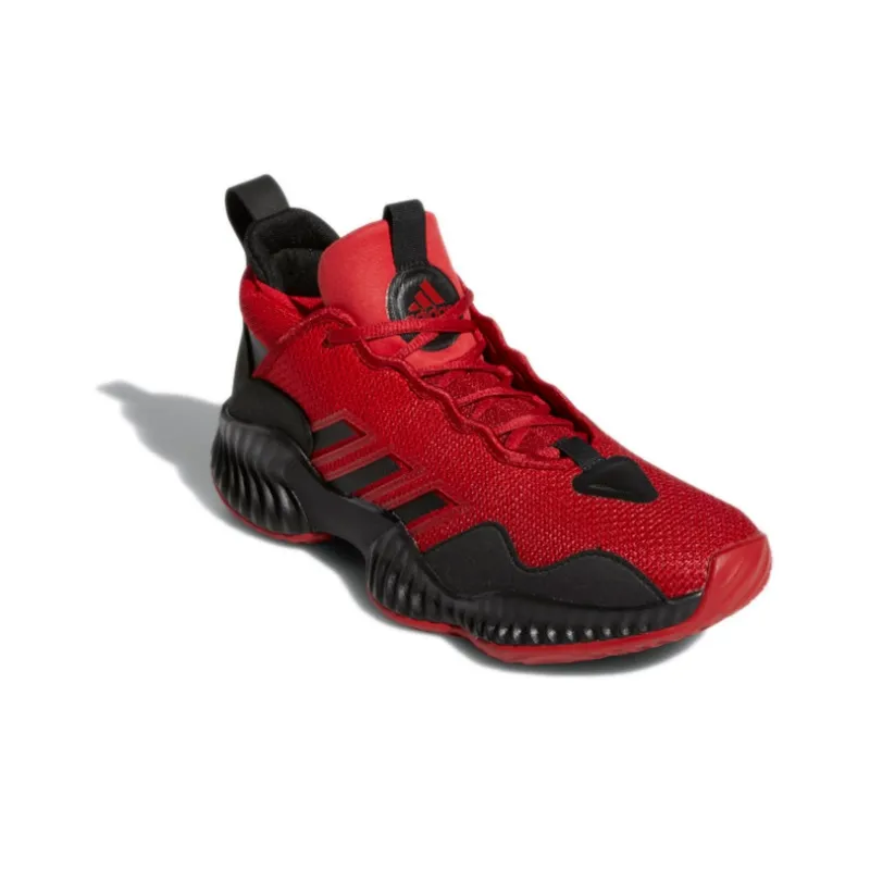 Adidas Court Vision 3 Wear Resistant Retro Basketball Shoes Red Black Unisex 'Red Black'-2